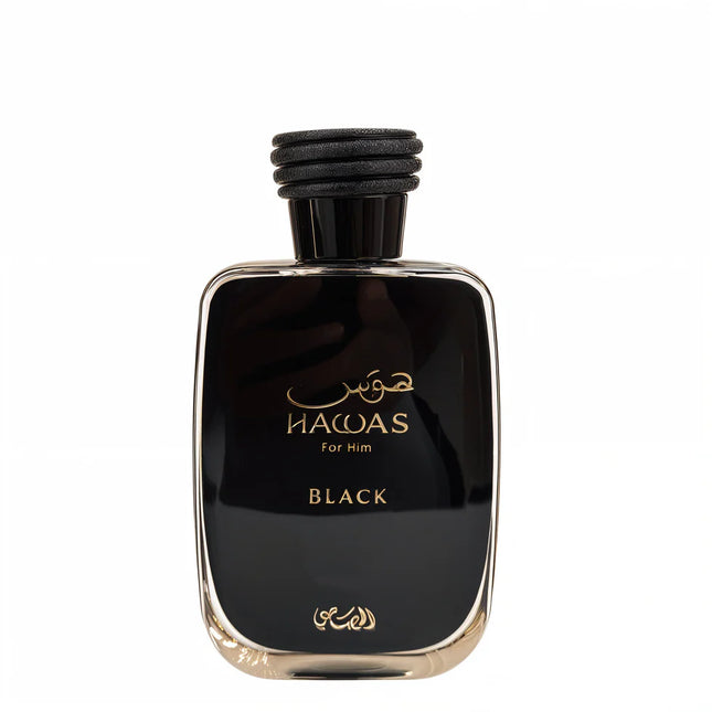 Rasasi Hawas Black Eau de Parfum Spray for Men 3.4 Ounce